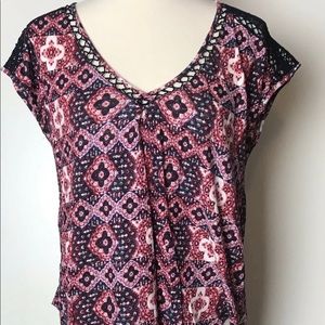 Lucky Brand Women Sz M Blouse